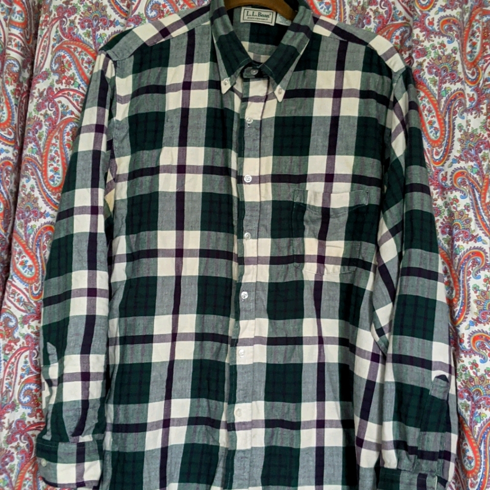 Vintage Northwoods LL Bean Flannel 100% Cotton